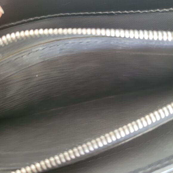 Fendi Zucca Nylon Leather Wallet Wallet Black Envelope Large Logo Clasp - Picture 8 of 13